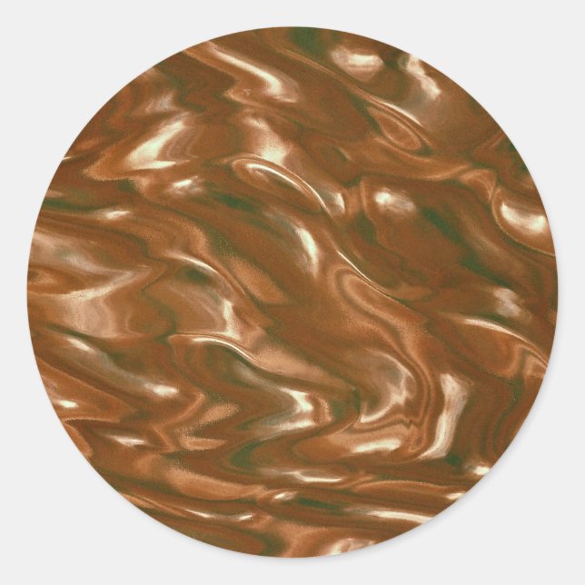 Translucent textured glass bottle classic round sticker (Front)