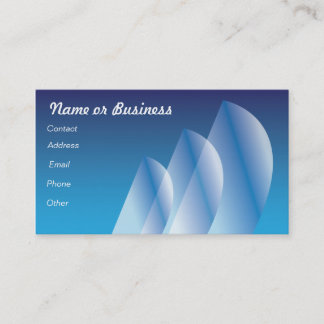 Translucent Tri-Sail Business Card