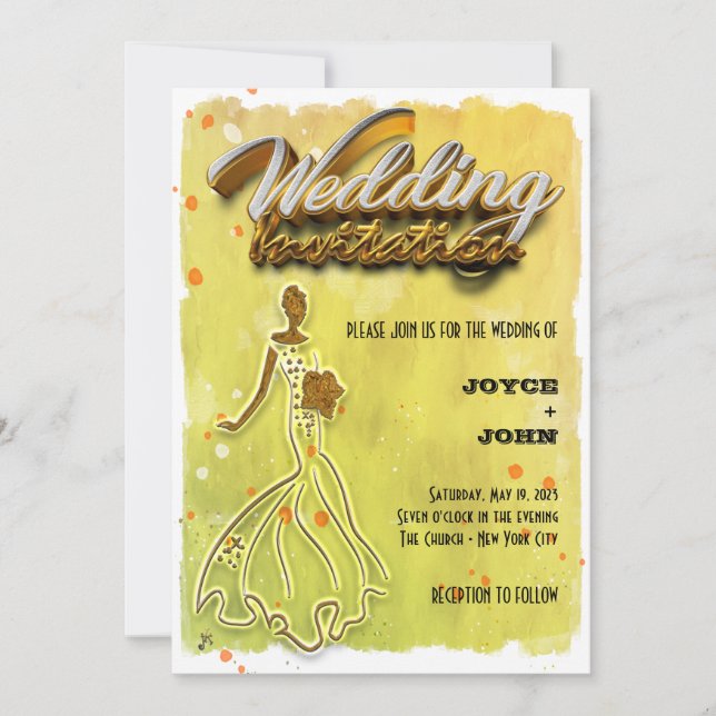 Translucent Wedding Invitation (Front)