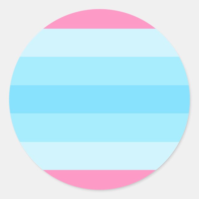 transmasculine flag classic round sticker (Front)