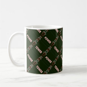 Transmission Tower and Power Line Pattern Coffee M Coffee Mug