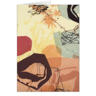 Transmissive Forms Abstract Art Card