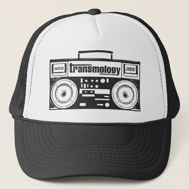 transmology ghetto blaster trucker hat (Front)