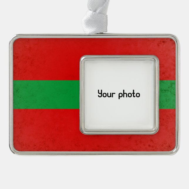 Transnistria Silver Plated Framed Ornament (Front)