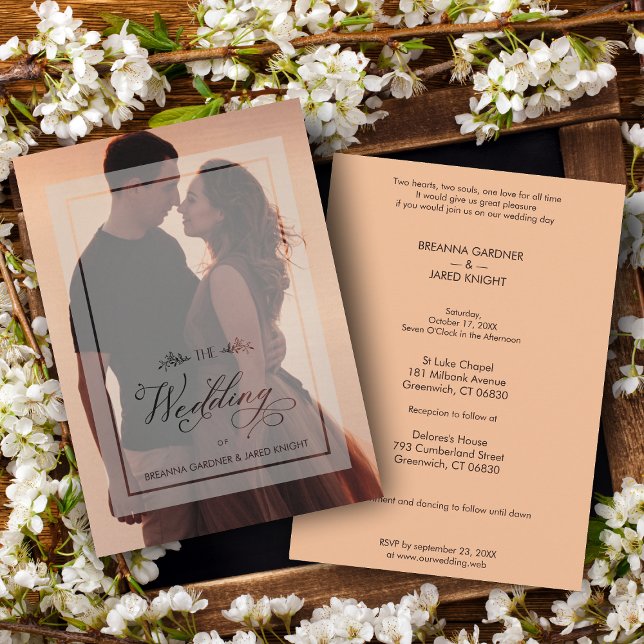 Transparency Luxury Branches Wedding Photo Script (Creator Uploaded)