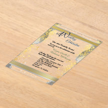 Transparent Acrylic Wedding Invitation