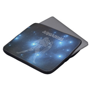Transparent Aquarius Laptop Sleeve