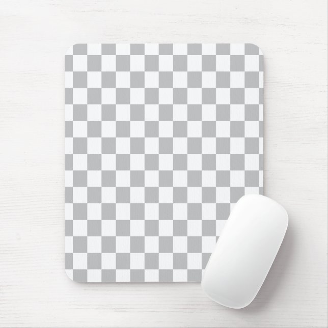 Transparent Background Mousepad, chequered. Inspir Mouse Pad (With Mouse)