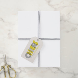 Transparent Bold Cheers To The New Year Holiday Gift Tags