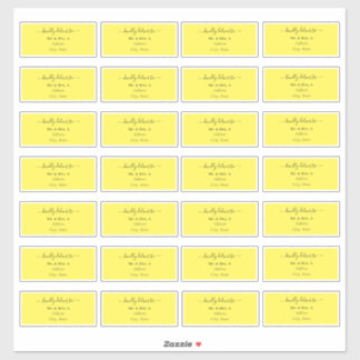 Transparent Calligraphy DIY Guest Address