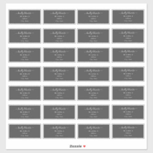 Transparent Calligraphy DIY Guest Address