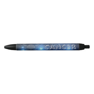 Transparent Cancer Black Ink Pen
