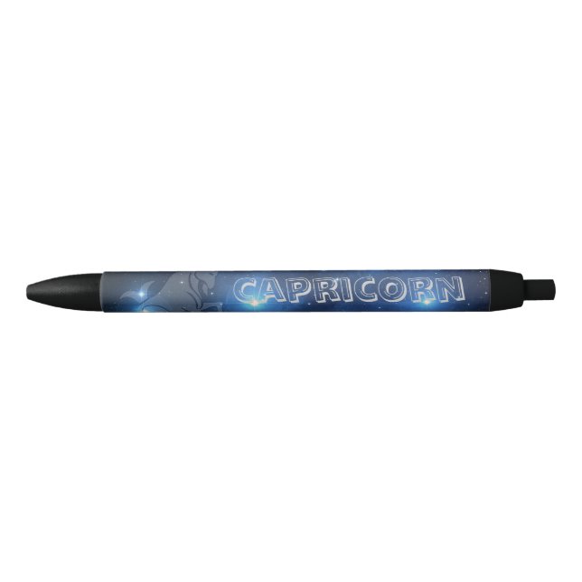 Transparent Capricorn Black Ink Pen (Front)