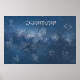 Transparent Capricorn Poster