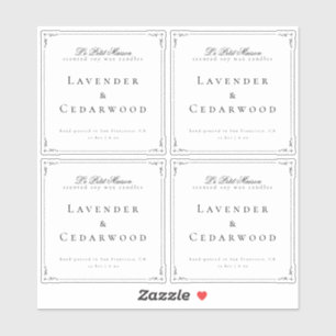 Transparent Classic Swirl Candle Product Packaging