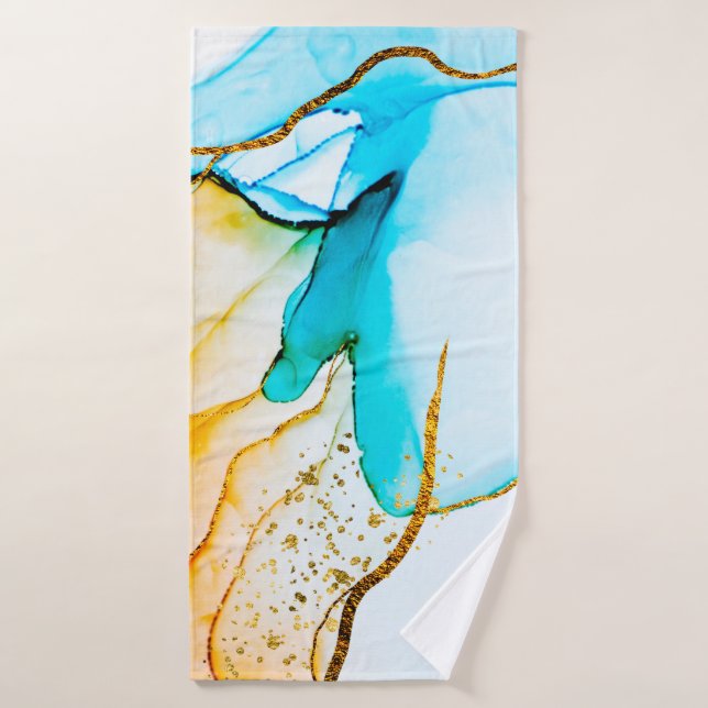 Transparent creativity. Abstract artwork. Trendy w Bath Towel (Bath Towel)