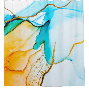 Transparent creativity. Abstract artwork. Trendy w Shower Curtain