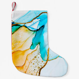 Transparent creativity. Abstract artwork. Trendy w Small Christmas Stocking