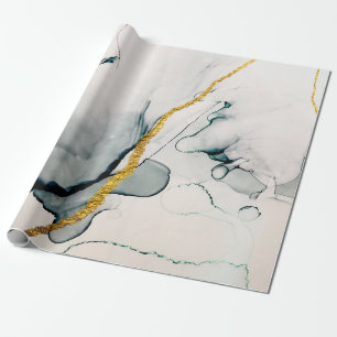Transparent creativity. Abstract artwork. Trendy w Wrapping Paper