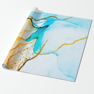 Transparent creativity. Abstract artwork. Trendy w Wrapping Paper