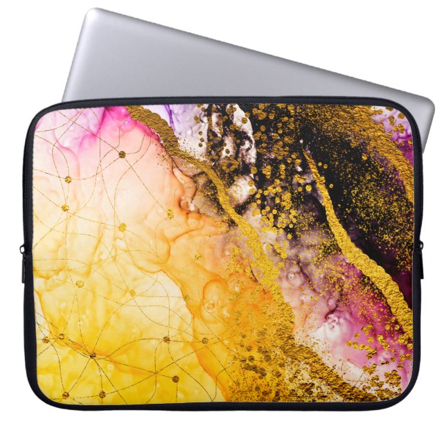 Transparent creativity. Abstract clouds -ART. Mast Laptop Sleeve (Front)