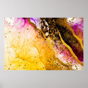 Transparent creativity. Abstract clouds -ART. Mast Poster