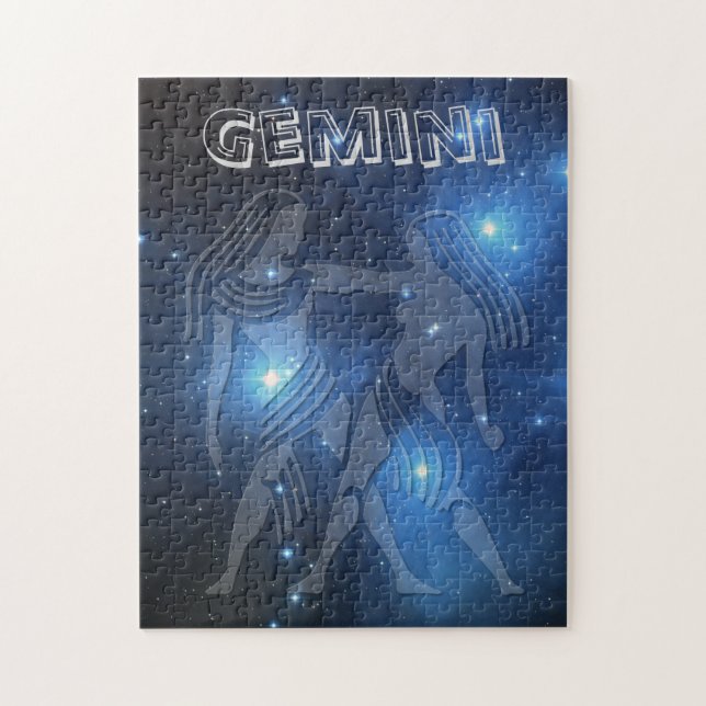 Transparent Gemini Jigsaw Puzzle (Vertical)