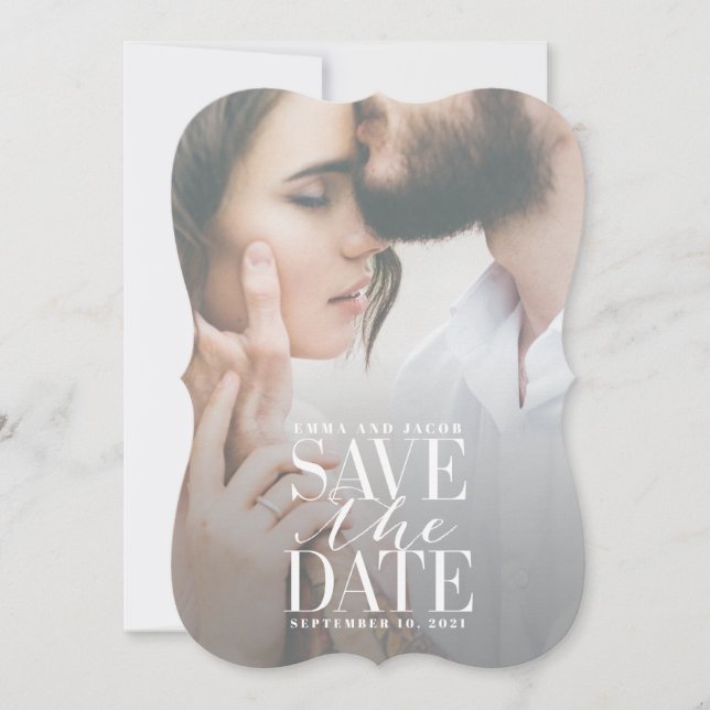 TRANSPARENT GLAZE SAVE THE DATE (Front)