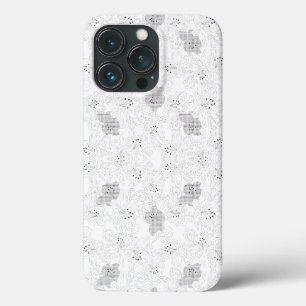 Transparent Grid Overlay – Editable PNG Texture iPhone 13 Pro Case