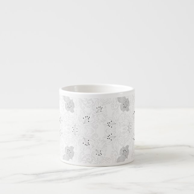Transparent Grid Overlay – Editable PNG Texture Espresso Cup (Front)