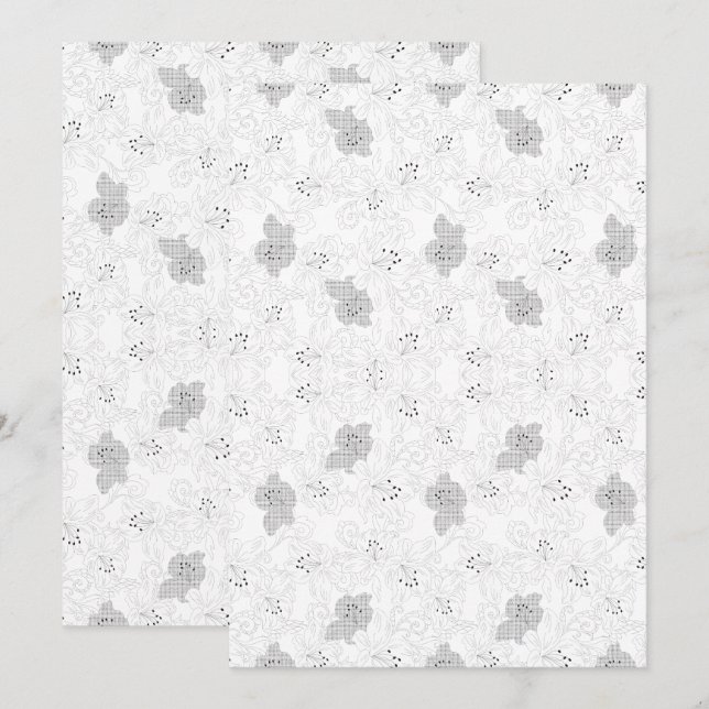 Transparent Grid Overlay – Editable PNG Texture Invitation (Front/Back)