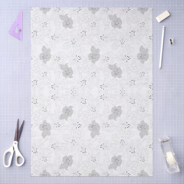 Transparent Grid Overlay – Editable PNG Texture Tissue Paper (Craft)