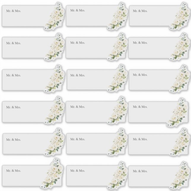 Transparent Guest Address H2 Alabaster Roses (Front)