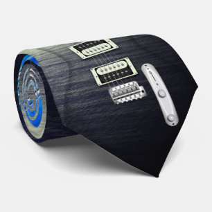 Transparent Guitar Music Tie