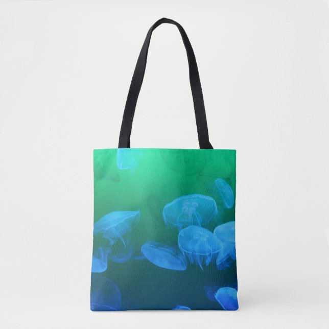 Transparent Jellyfish Tote Bag (Front)