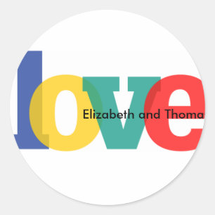 Transparent Love Sticker