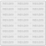 Transparent Modern Wedding Return Address Label<br><div class="desc">Modern completely editable address labels.</div>