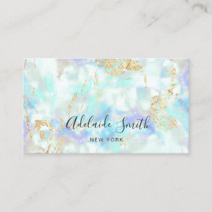 transparent opal design business card