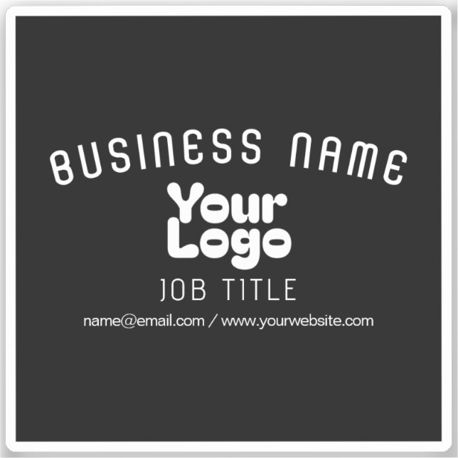 Transparent or Opaque Logo Retro-Modern Black (Front)