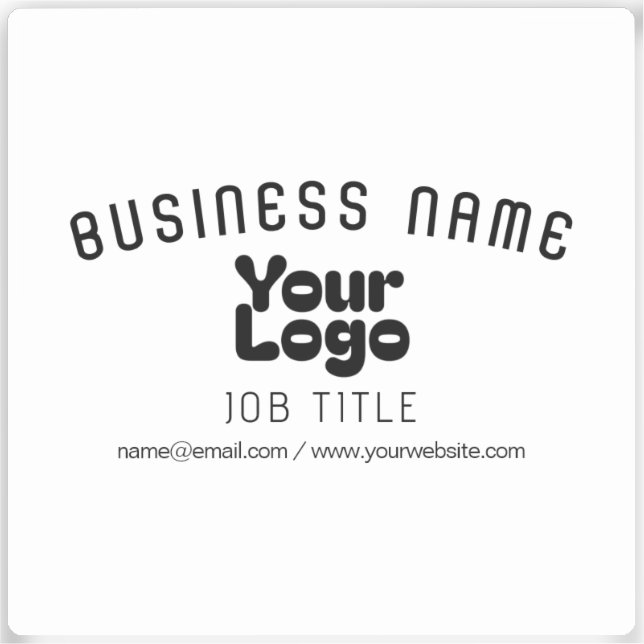 Transparent or Opaque Logo Retro-Modern Black (Front)