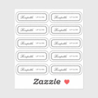 Transparent product label Custom-Cut Vinyl Sticker