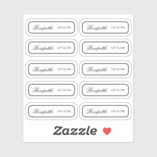 Transparent product label Custom-Cut Vinyl Sticker