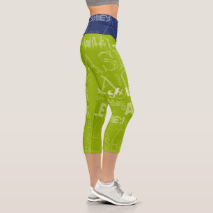 Transparent repeating Ashley Choose colour BackG 4 Capri Leggings