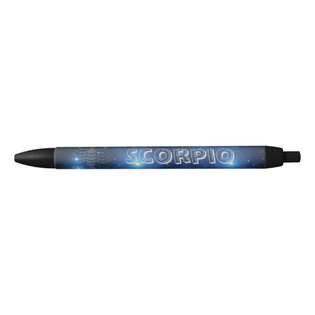 Transparent Scorpio Black Ink Pen (Front)