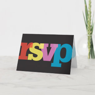 Transparent Serif RSVP Card