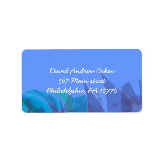 Transparent Star Bat Bar Mitzvah Return Address Address Label