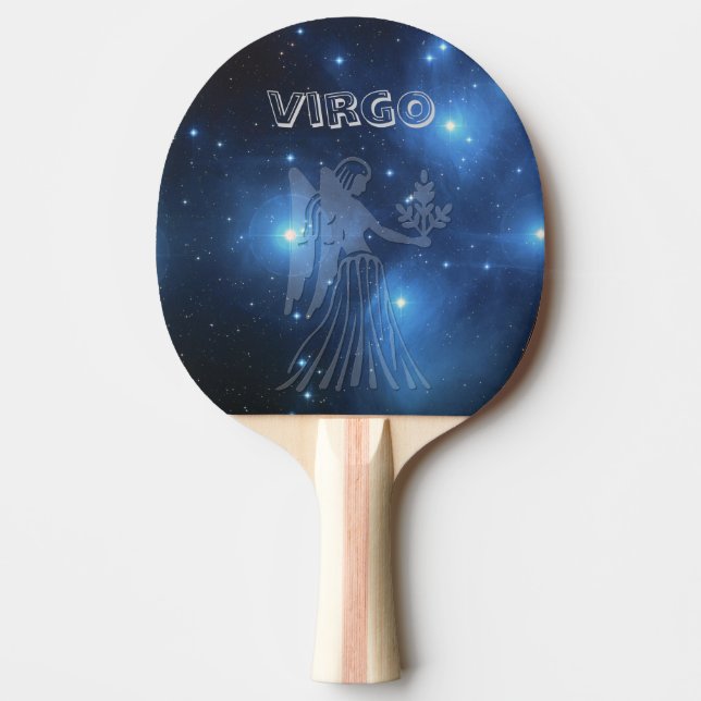 Transparent Virgo Ping Pong Paddle (Front)