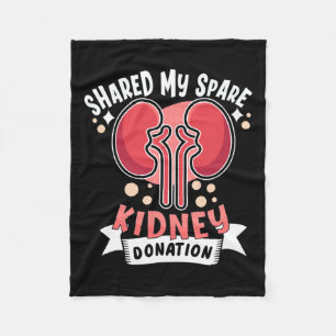 Transplant Kidney Donor Kidney Disease 4 Fleece Blanket