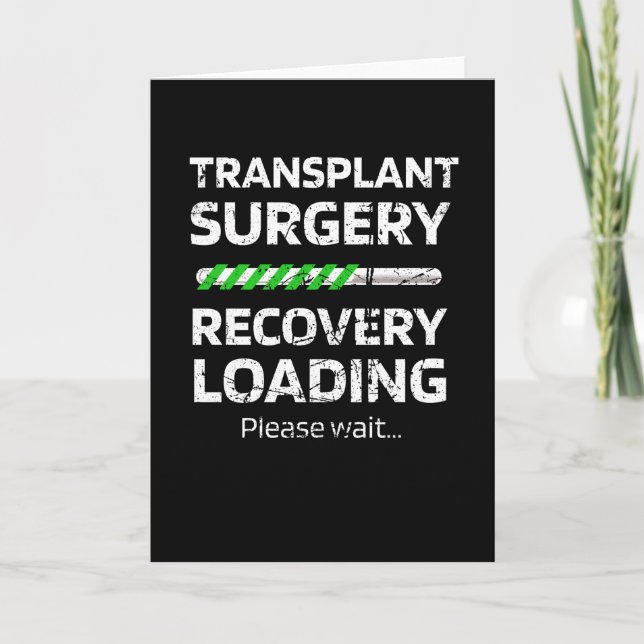 Transplant Surgery Recovery | Transplant Survivor Card (Front)