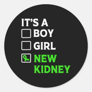 Transplant Survivor New Kidney Owner  Classic Round Sticker